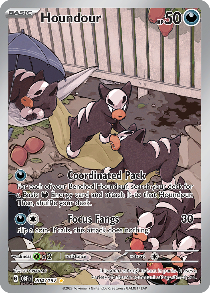 Houndour (204/197) [Scarlet & Violet: Obsidian Flames] | Exor Games Truro