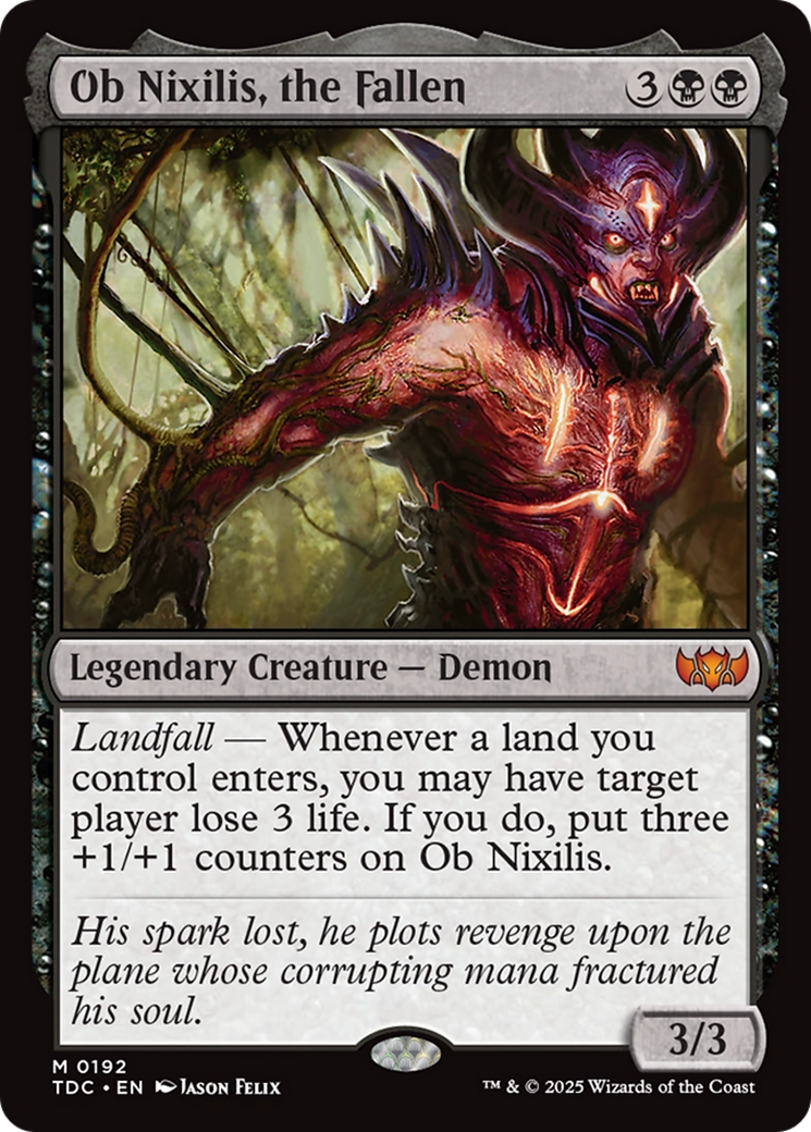 Ob Nixilis, the Fallen [Tarkir: Dragonstorm Commander] | Exor Games Truro