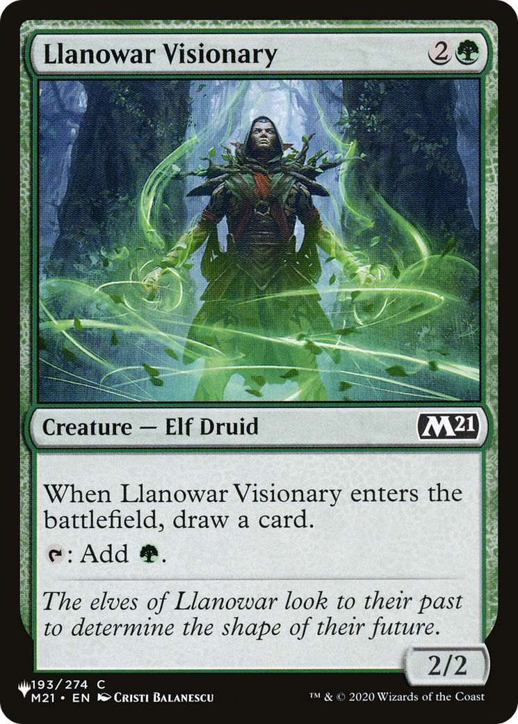 Llanowar Visionary [The List Reprints] | Exor Games Truro