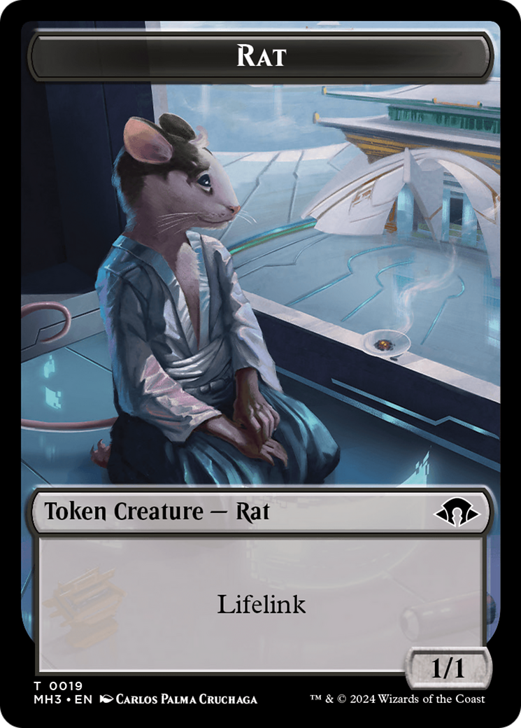 Rat Token [Modern Horizons 3 Tokens] | Exor Games Truro