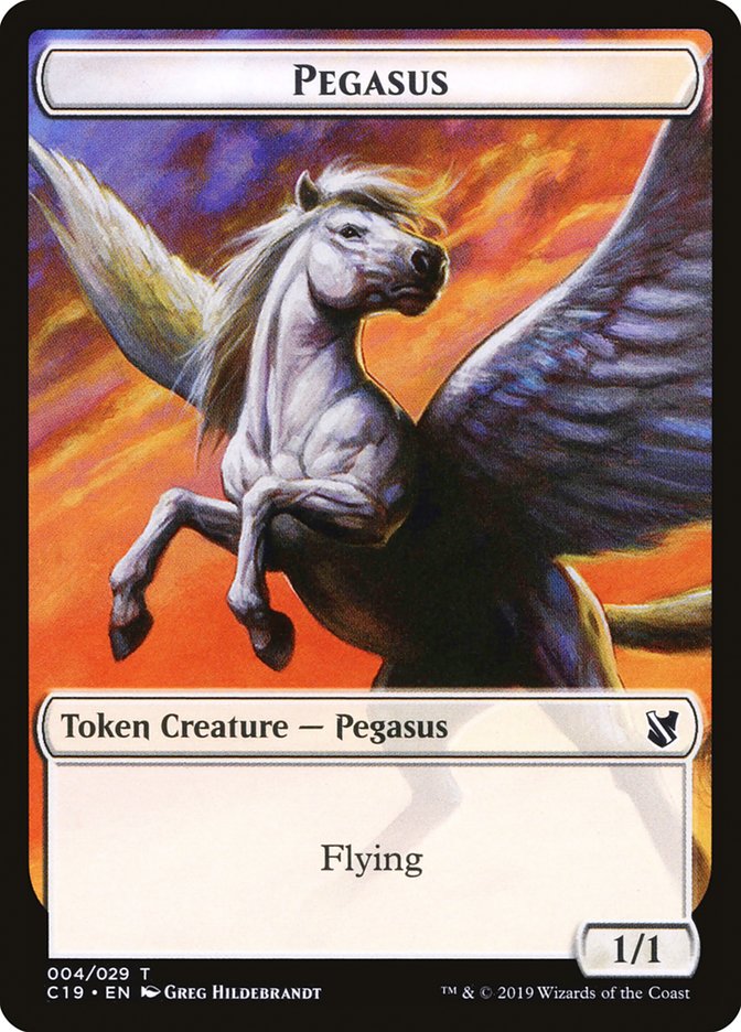 Pegasus Token [Commander 2019 Tokens] | Exor Games Truro