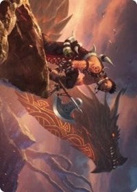 Dragonkin Berserker Art Card [Kaldheim Art Series] | Exor Games Truro