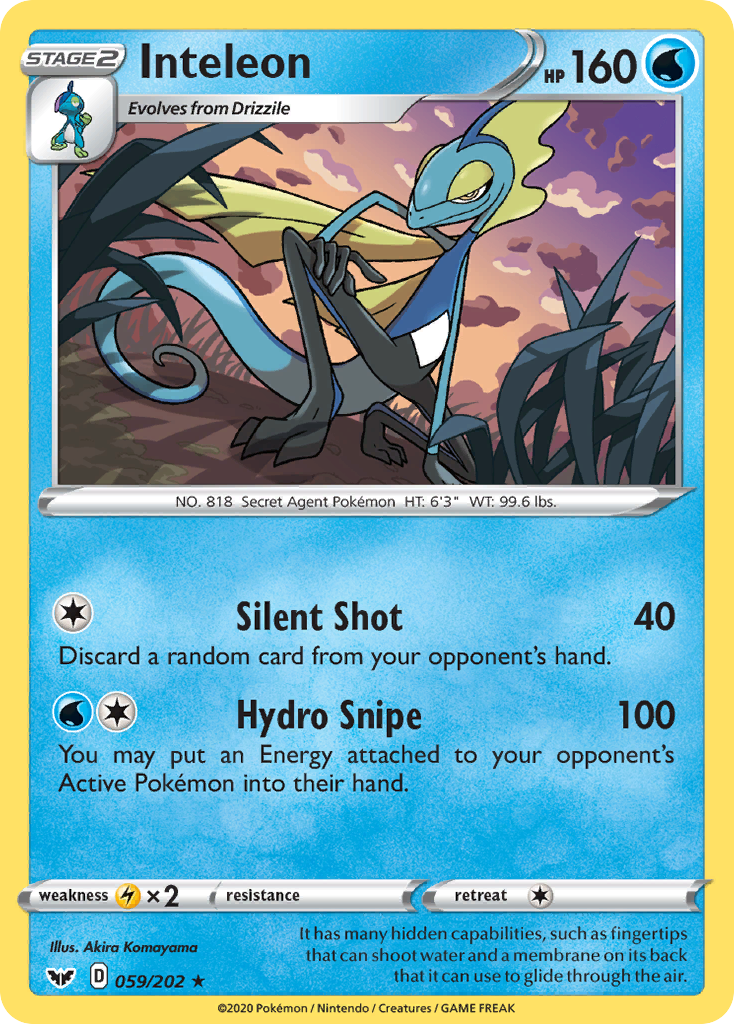 Inteleon (059/202) [Sword & Shield: Base Set] | Exor Games Truro