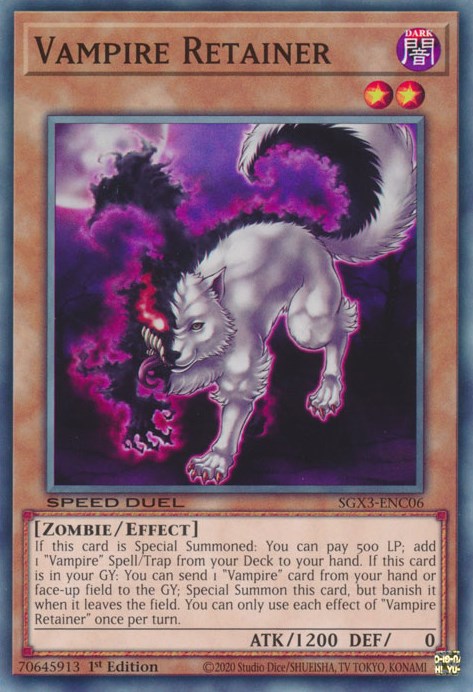 Vampire Retainer [SGX3-ENC06] Common | Exor Games Truro