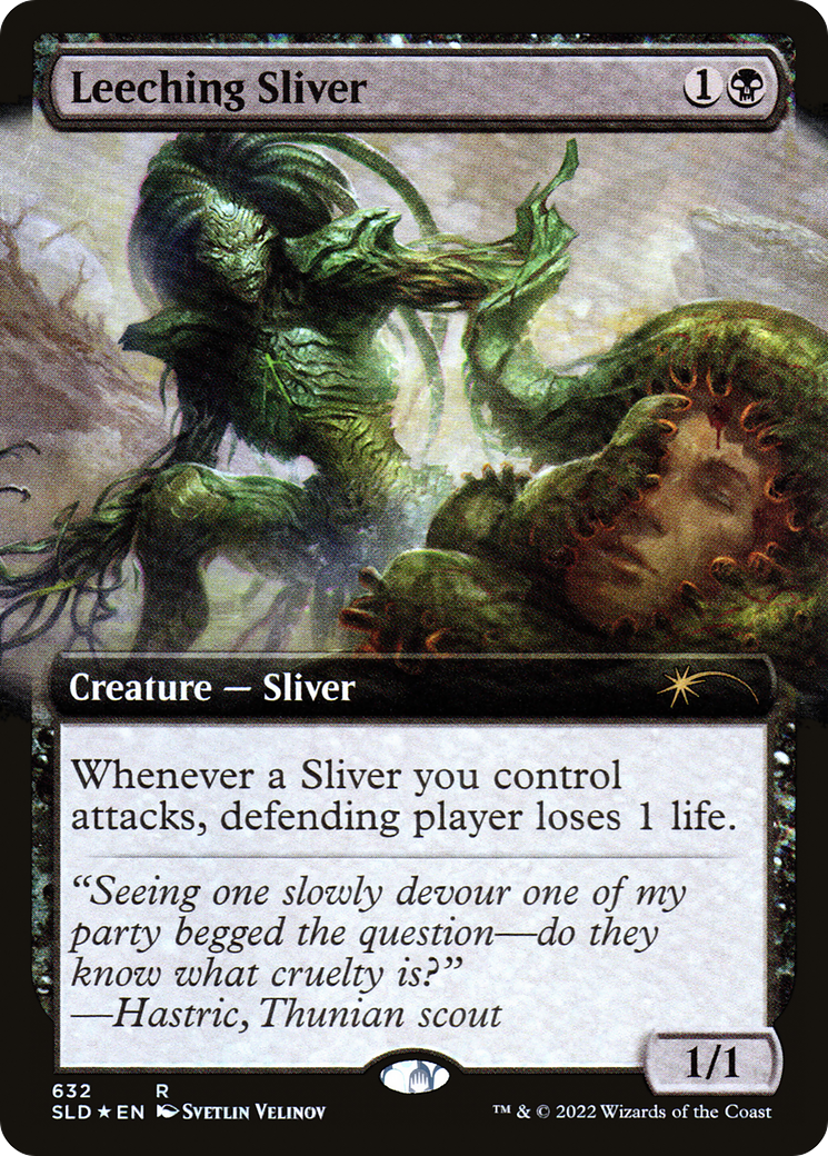 Leeching Sliver (Extended Art) [Secret Lair Drop Promos] | Exor Games Truro