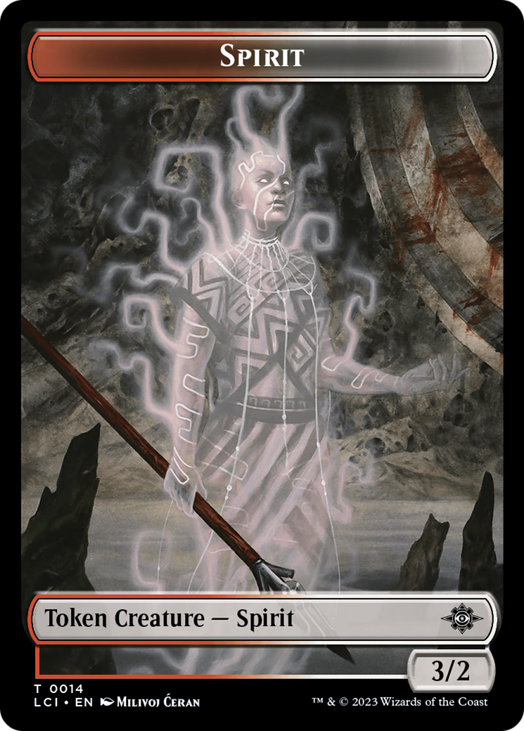 Vampire // Spirit Double-Sided Token [The Lost Caverns of Ixalan Tokens] | Exor Games Truro