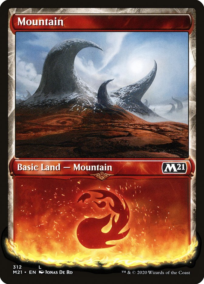 Mountain (312) (Showcase) [Core Set 2021] | Exor Games Truro