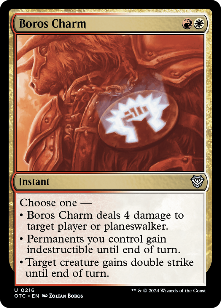 Boros Charm [Outlaws of Thunder Junction Commander] | Exor Games Truro