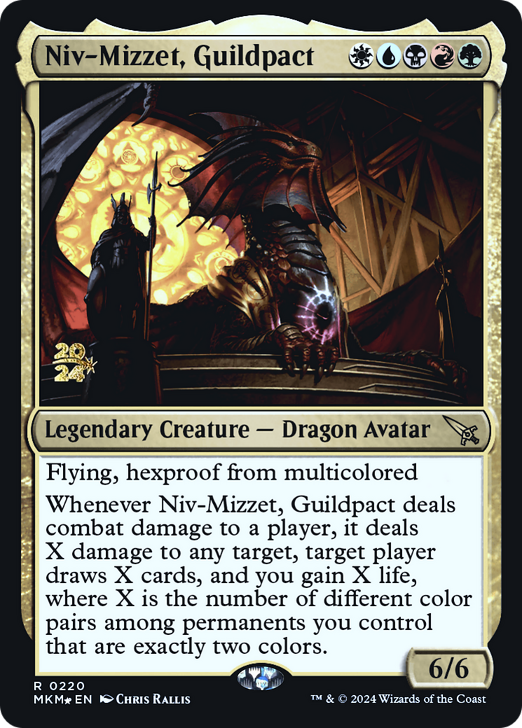 Niv-Mizzet, Guildpact [Murders at Karlov Manor Prerelease Promos] | Exor Games Truro