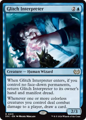 Glitch Interpreter (Extended Art) [Duskmourn: House of Horror Commander] | Exor Games Truro