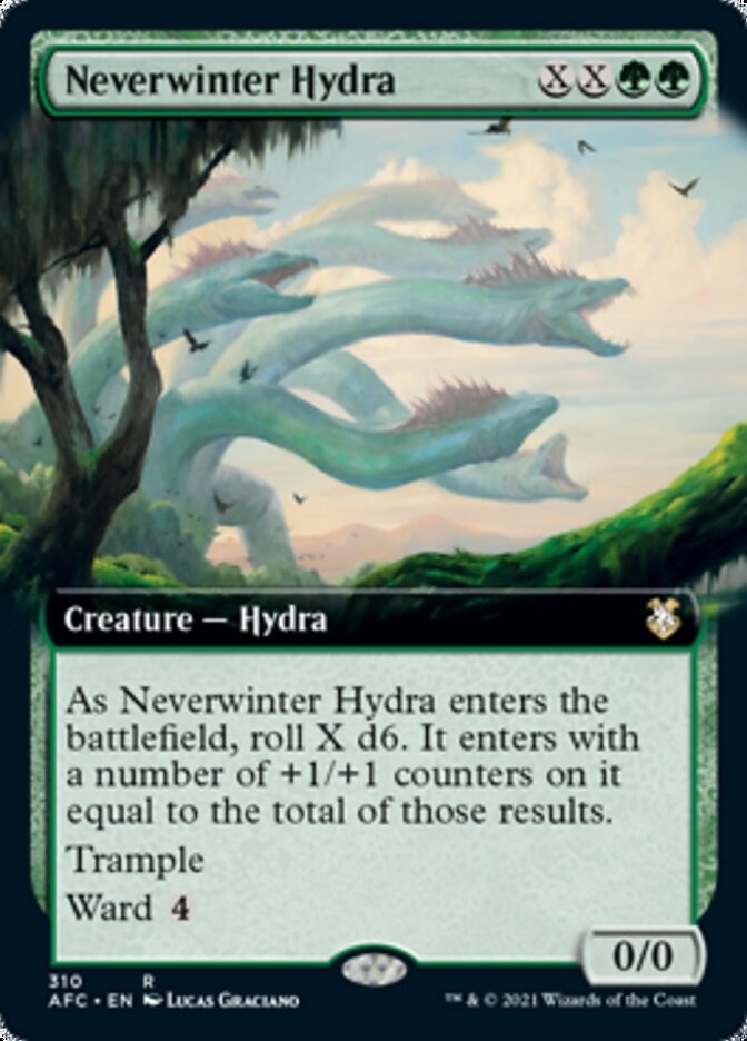 Neverwinter Hydra (Extended Art) [Dungeons & Dragons: Adventures in the Forgotten Realms Commander] | Exor Games Truro