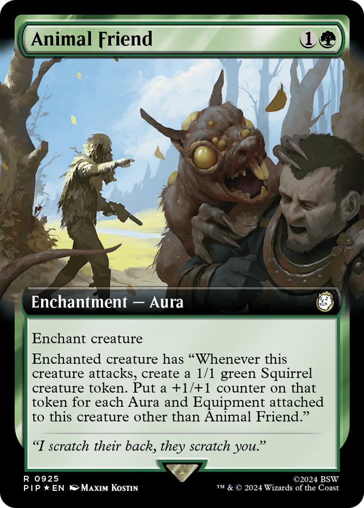 Animal Friend (Extended Art) (Surge Foil) [Fallout] | Exor Games Truro