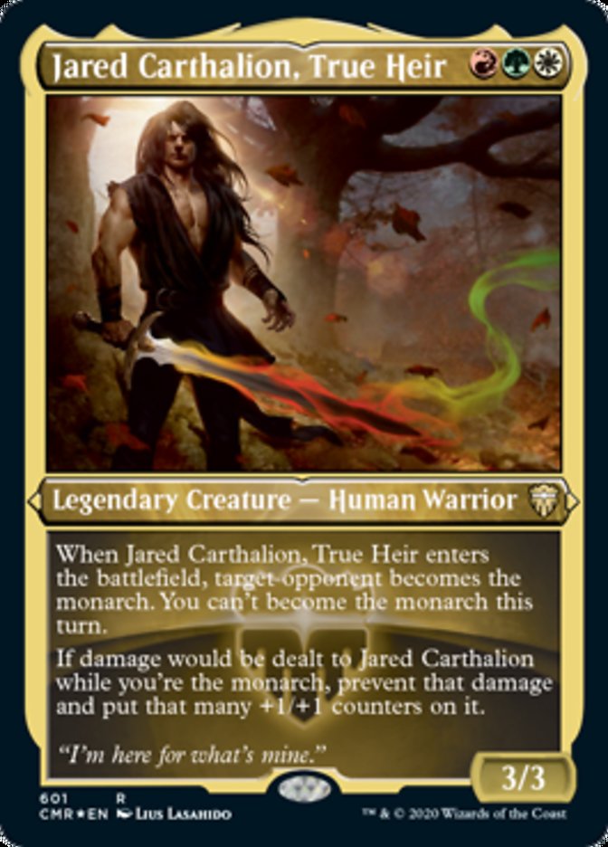 Jared Carthalion, True Heir (Etched) [Commander Legends] | Exor Games Truro