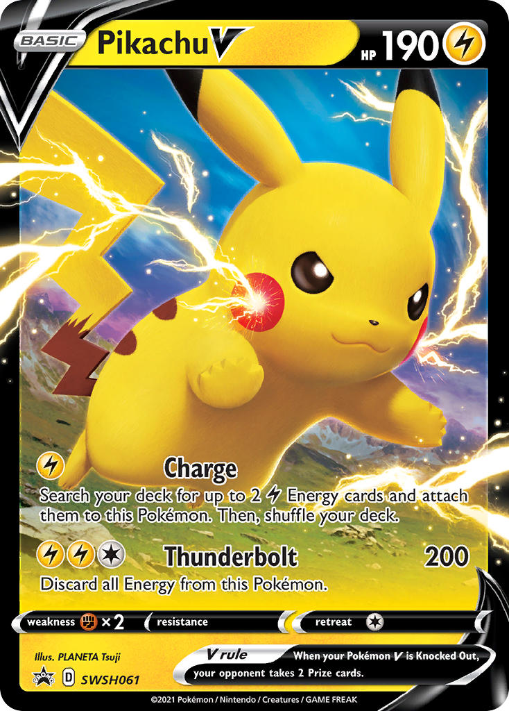 Pikachu V (SWSH061) (Jumbo Card) [Sword & Shield: Black Star Promos] | Exor Games Truro