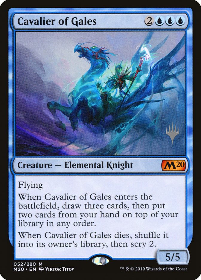 Cavalier of Gales (Promo Pack) [Core Set 2020 Promos] | Exor Games Truro