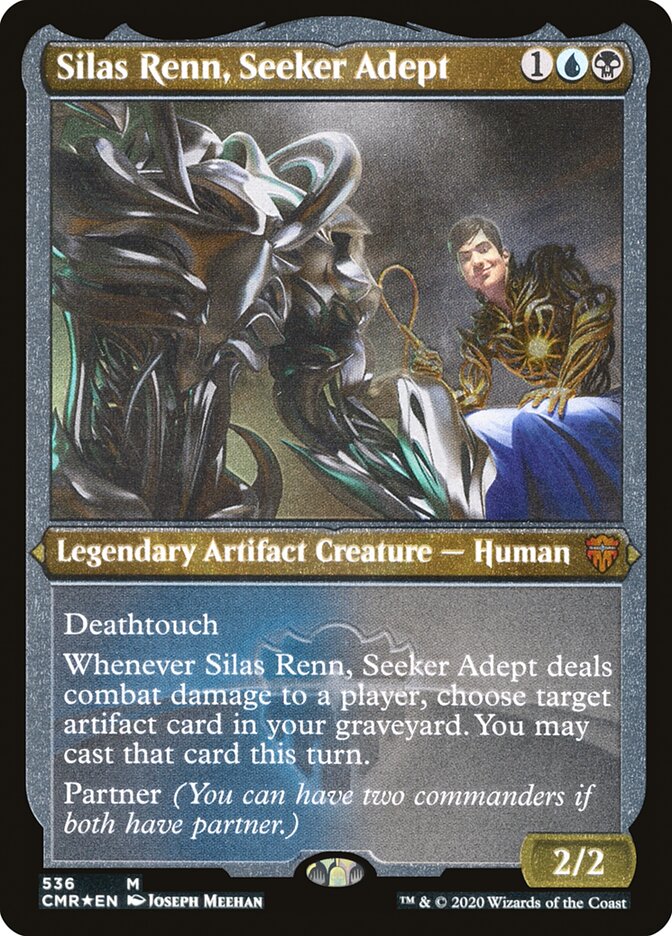 Silas Renn, Seeker Adept (Etched) [Commander Legends] | Exor Games Truro