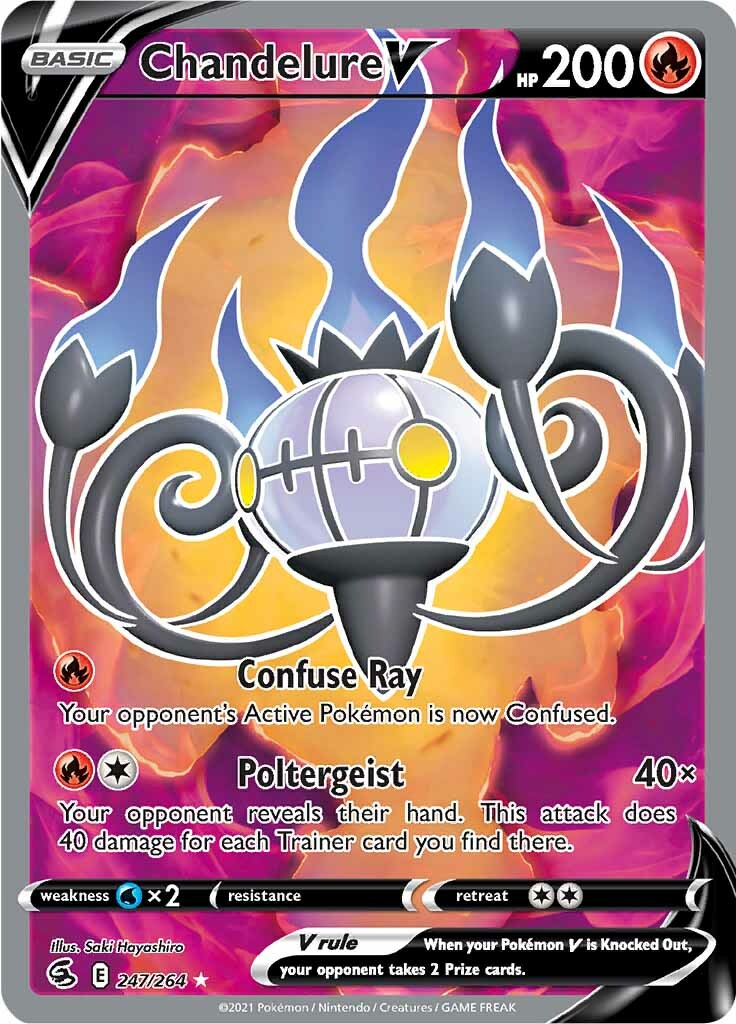 Chandelure V (247/264) [Sword & Shield: Fusion Strike] | Exor Games Truro