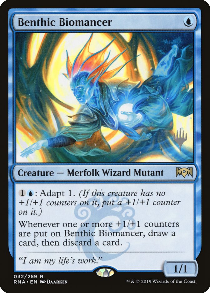 Benthic Biomancer (Promo Pack) [Ravnica Allegiance Promos] | Exor Games Truro