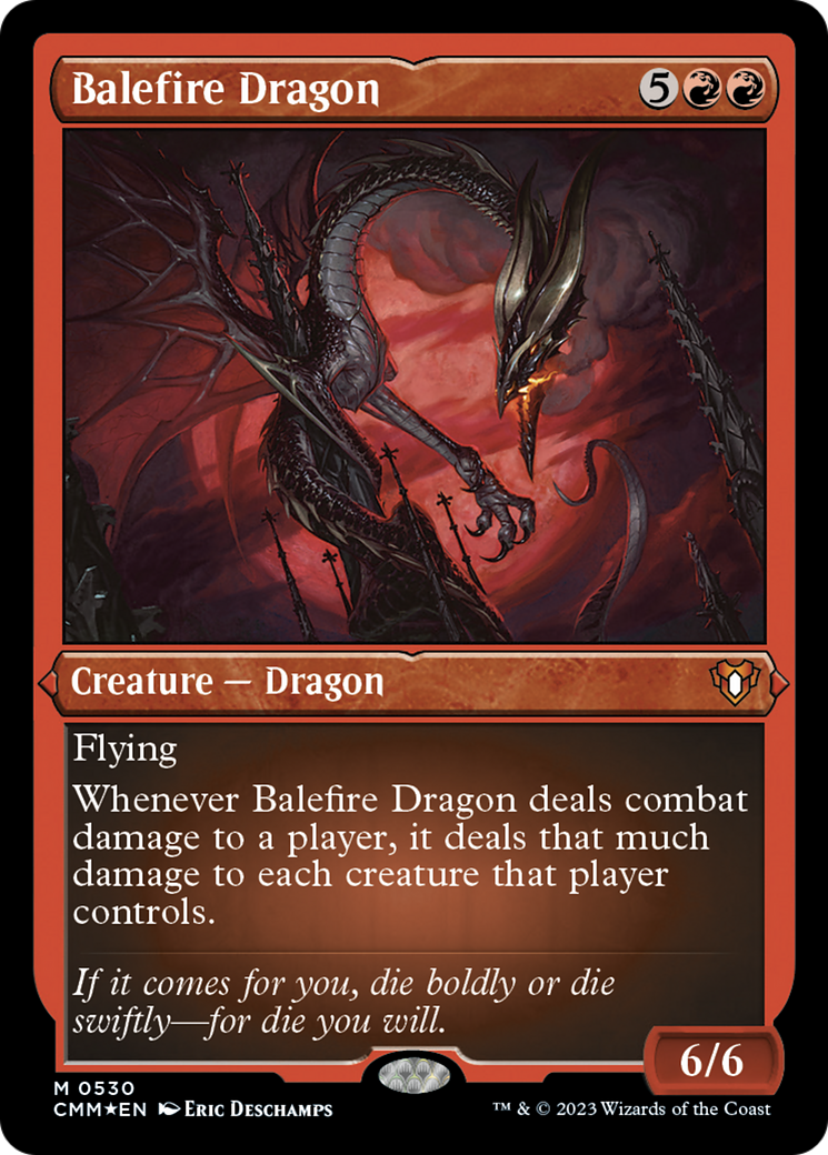 Balefire Dragon (Foil Etched) [Commander Masters] | Exor Games Truro