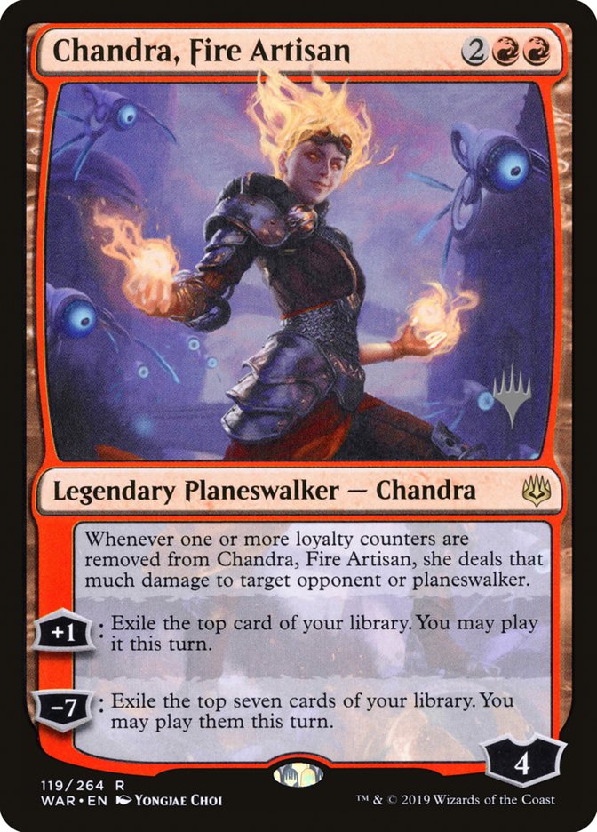 Chandra, Fire Artisan (Promo Pack) [War of the Spark Promos] | Exor Games Truro