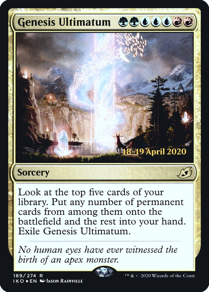 Genesis Ultimatum [Ikoria: Lair of Behemoths Prerelease Promos] | Exor Games Truro