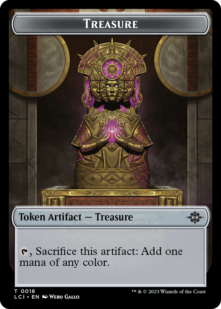 Treasure (0018) // Golem Double-Sided Token [The Lost Caverns of Ixalan Tokens] | Exor Games Truro