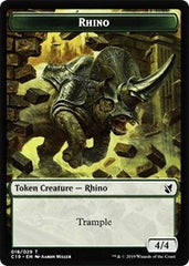 Rhino // Egg Double-Sided Token [Commander 2019 Tokens] | Exor Games Truro