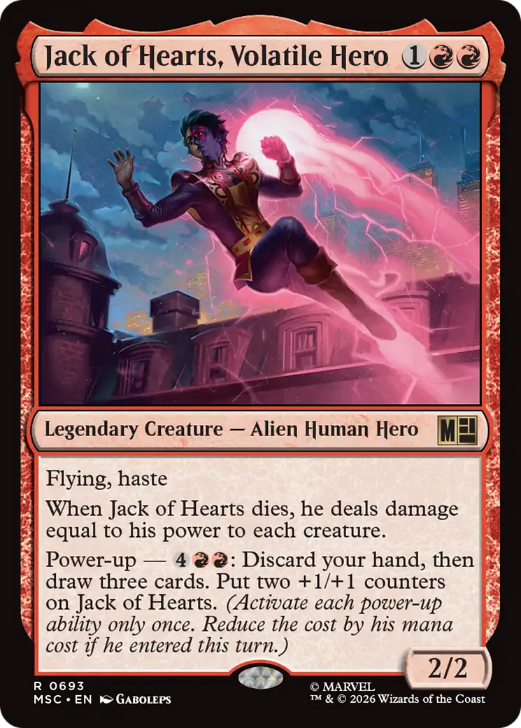 Jack of Hearts, Volatile Hero [Marvel Super Heroes Commander] | Exor Games Truro