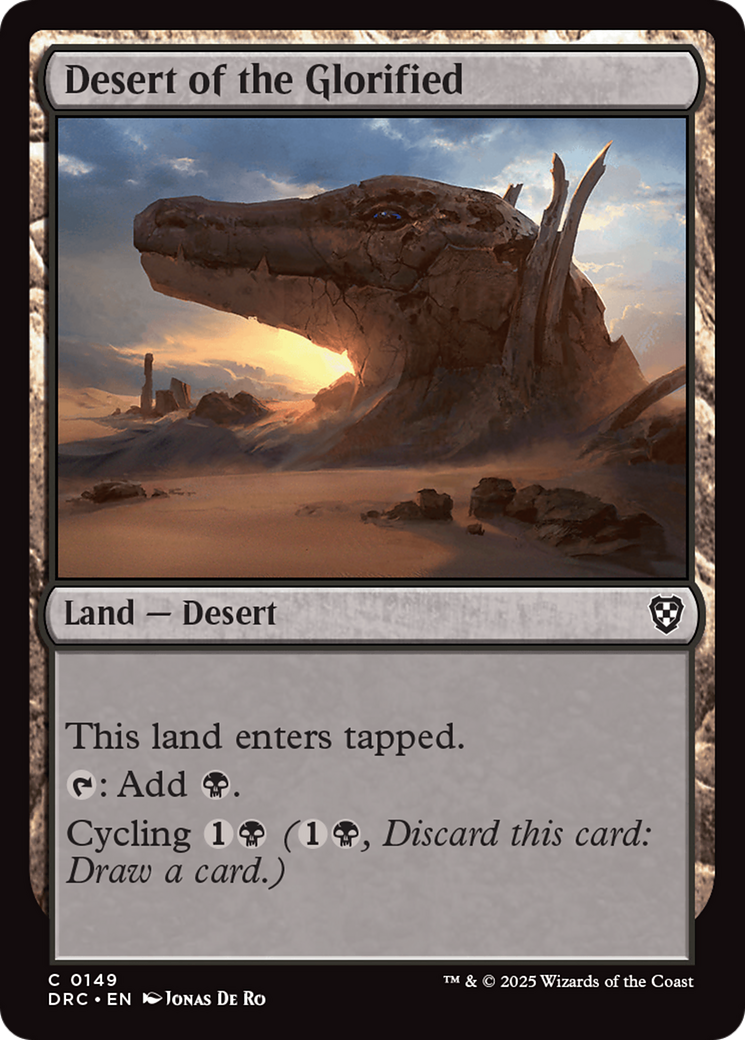 Desert of the Glorified [Aetherdrift Commander] | Exor Games Truro