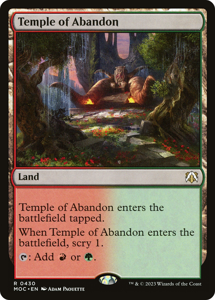 Temple of Abandon [March of the Machine Commander] | Exor Games Truro