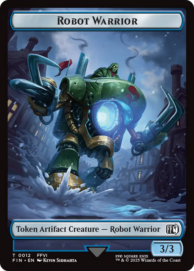 Emblem - Sephiroth, One-Winged Angel // Robot Warrior Double-Sided Token [FINAL FANTASY Tokens] | Exor Games Truro