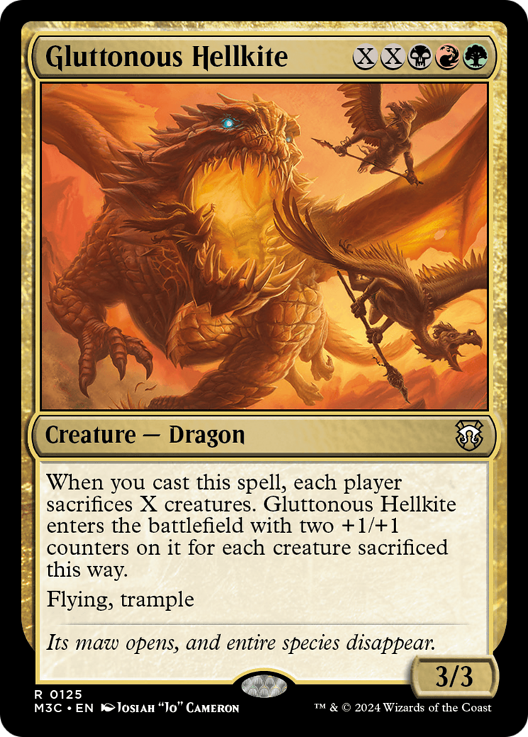 Gluttonous Hellkite [Modern Horizons 3 Commander] | Exor Games Truro