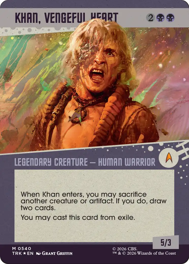 Khan, Vengeful Heart (Showcase) (Surge Foil) [Star Trek] | Exor Games Truro