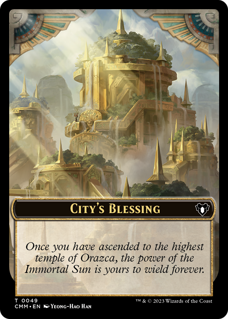 City's Blessing // Ogre Double-Sided Token [Commander Masters Tokens] | Exor Games Truro