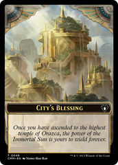City's Blessing // Construct (0075) Double-Sided Token [Commander Masters Tokens] | Exor Games Truro