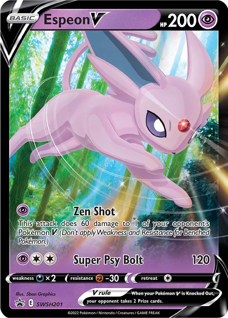 Espeon V (SWSH201) [Sword & Shield: Black Star Promos] | Exor Games Truro