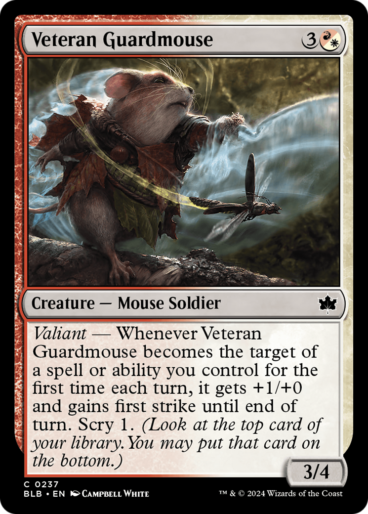 Veteran Guardmouse [Bloomburrow] | Exor Games Truro