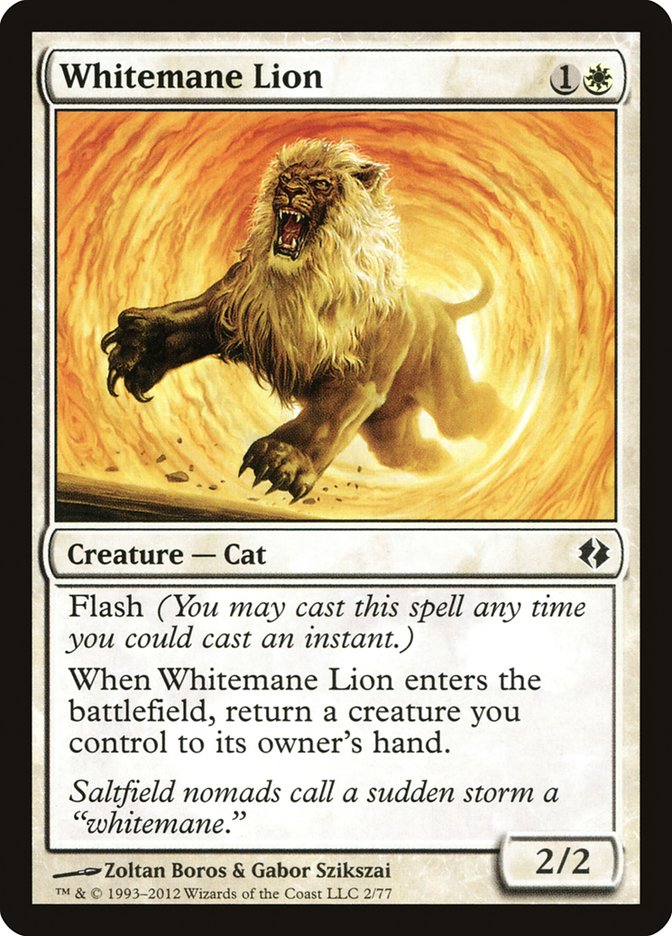 Whitemane Lion [Duel Decks: Venser vs. Koth] | Exor Games Truro