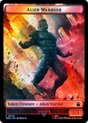 Copy // Alien Warrior Double-Sided Token (Surge Foil) [Doctor Who Tokens] | Exor Games Truro