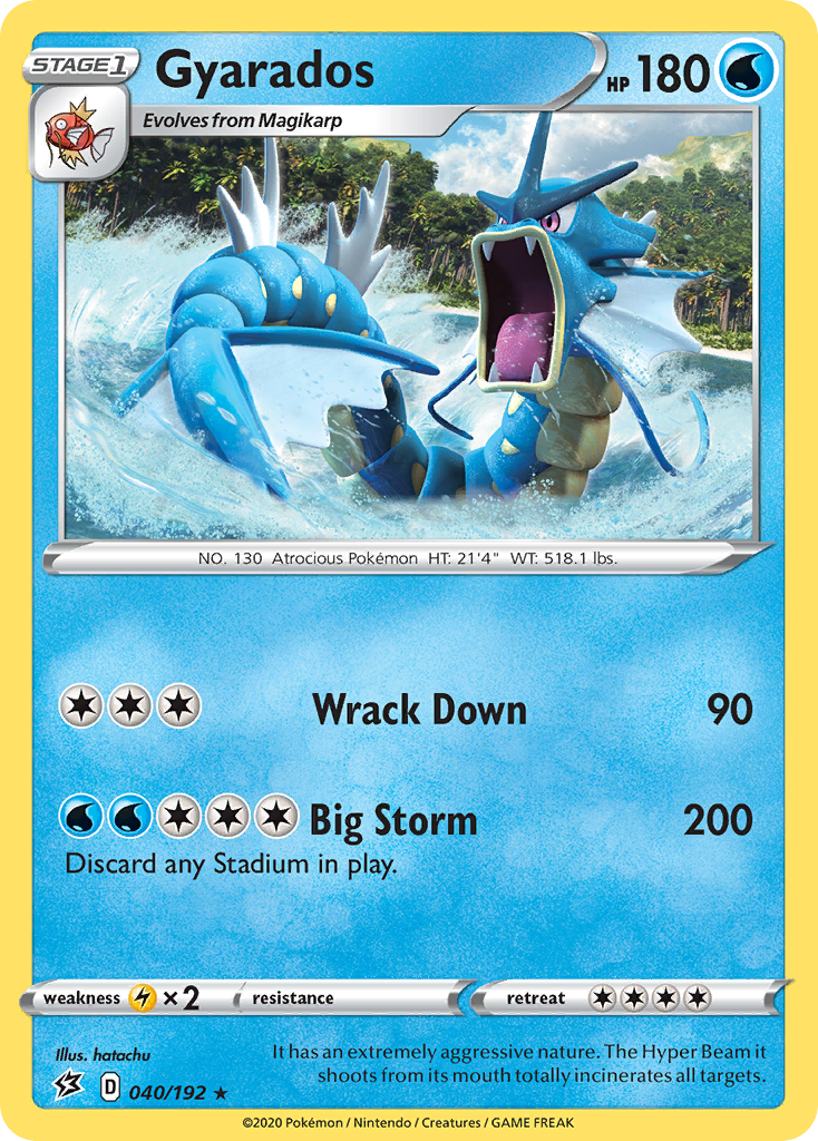 Gyarados (040/192) [Sword & Shield: Rebel Clash] | Exor Games Truro