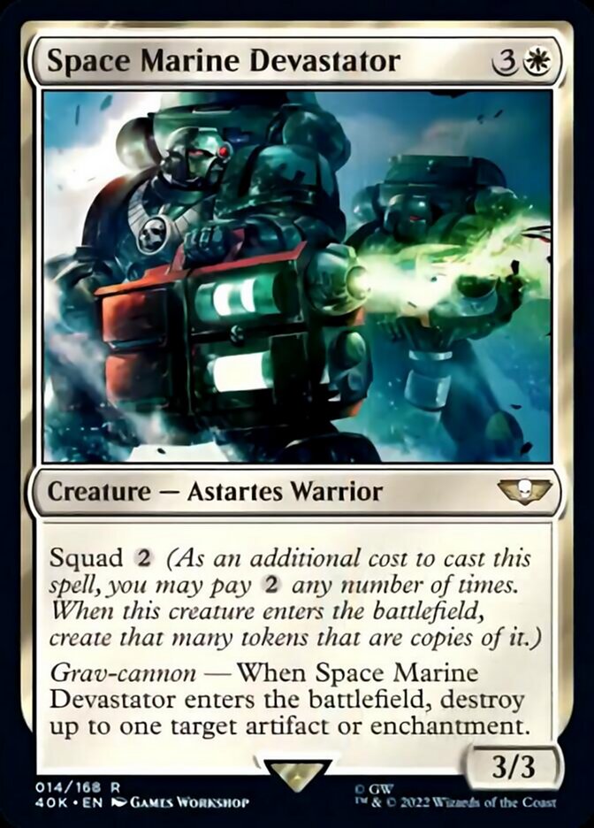 Space Marine Devastator (Surge Foil) [Warhammer 40,000] | Exor Games Truro