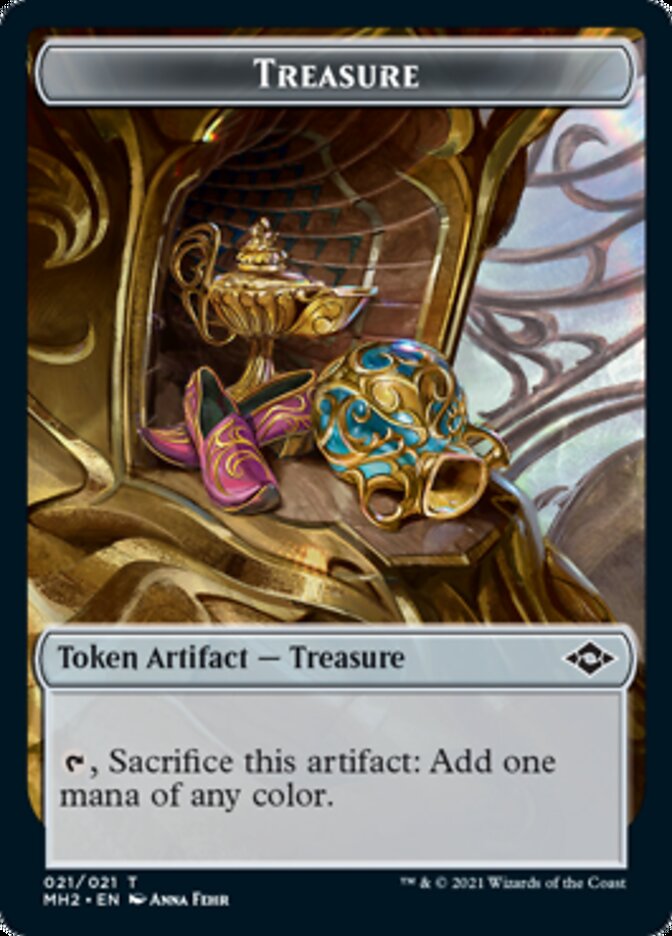 Golem // Treasure (21) Double-Sided Token [Modern Horizons 2 Tokens] | Exor Games Truro