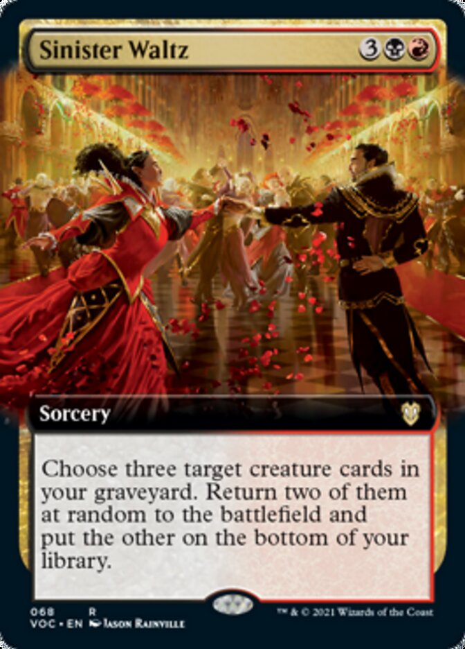 Sinister Waltz (Extended Art) [Innistrad: Crimson Vow Commander] | Exor Games Truro