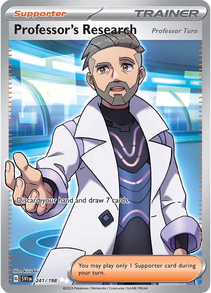 Professor's Research (Professor Turo) (241/198) [Scarlet & Violet: Base Set] | Exor Games Truro