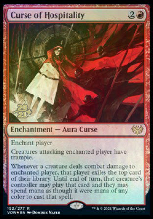 Curse of Hospitality [Innistrad: Crimson Vow Prerelease Promos] | Exor Games Truro