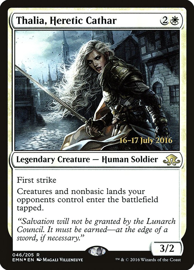 Thalia, Heretic Cathar [Eldritch Moon Prerelease Promos] | Exor Games Truro