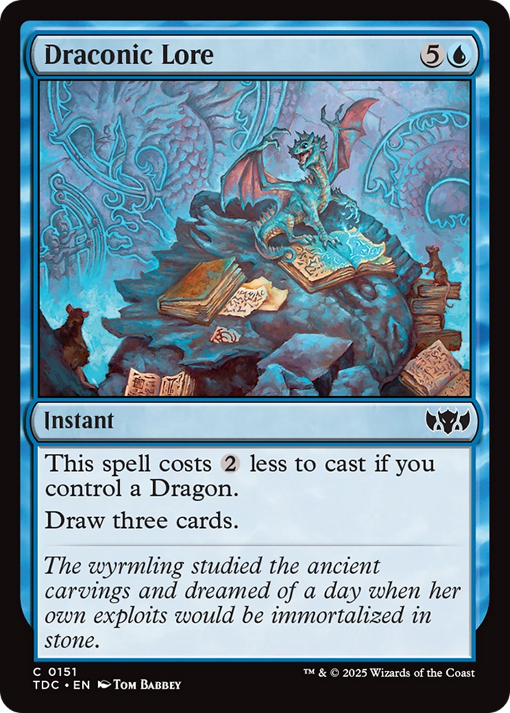 Draconic Lore [Tarkir: Dragonstorm Commander] | Exor Games Truro