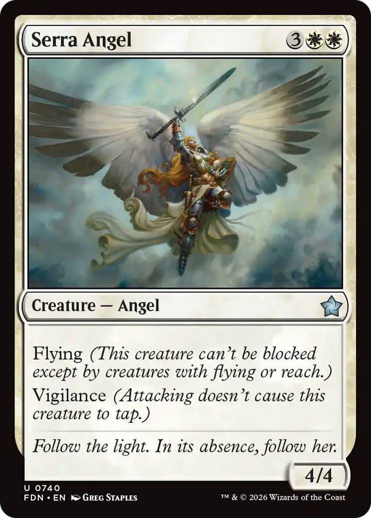 Serra Angel (0740) [Foundations] | Exor Games Truro