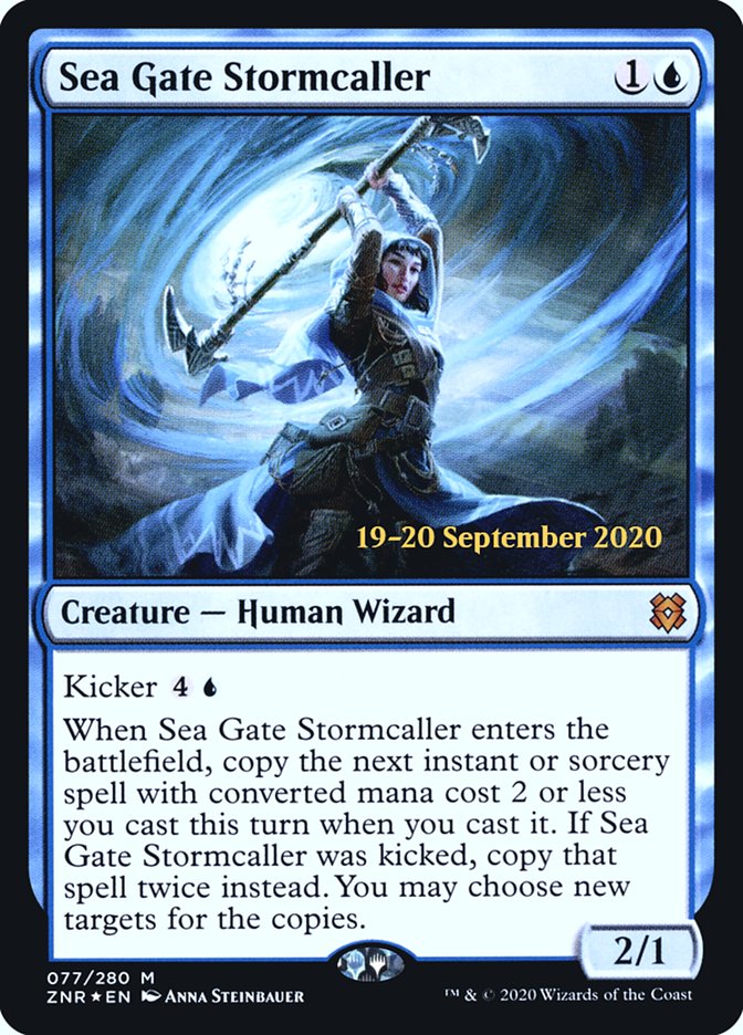 Sea Gate Stormcaller [Zendikar Rising Prerelease Promos] | Exor Games Truro