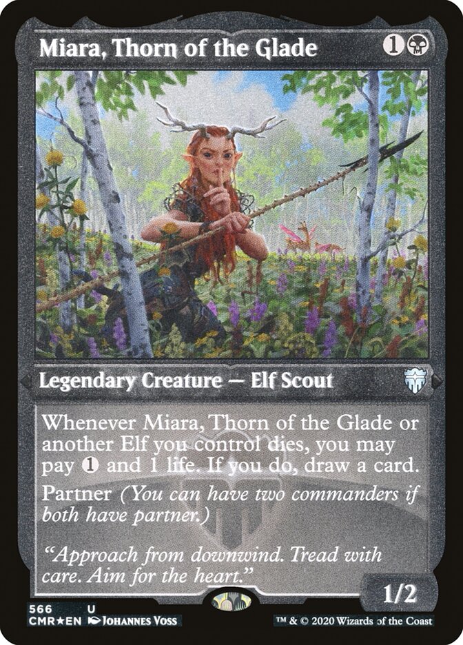 Miara, Thorn of the Glade (Etched) [Commander Legends] | Exor Games Truro
